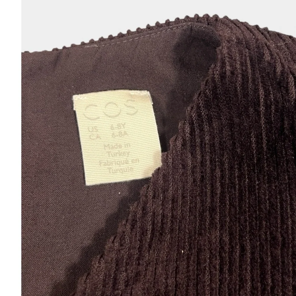 COS Kids‎ Girls Brown Corduroy Wide Leg Jumpsuit Overalls Size 6-8Y